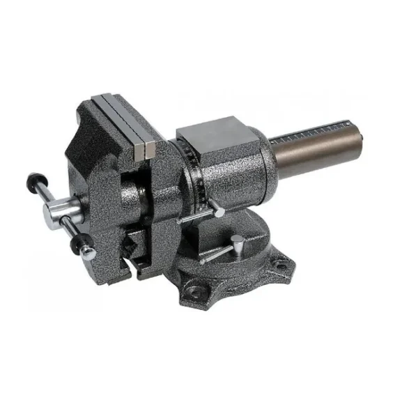 Étau D'atelier 100 Mm Heavy Duty - Fonte, Base Rotative 360°, Mâchoires Acier - Pour Perçage, Soudure, Bricolage Intense